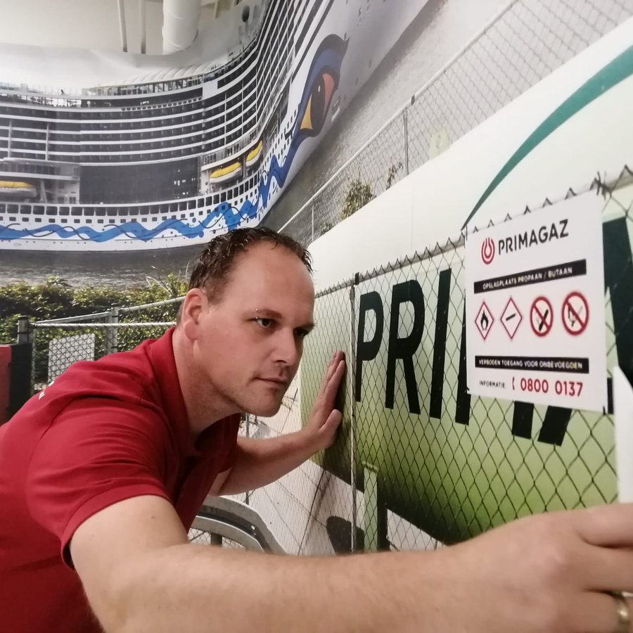 Gerco Ridderman aan het werk